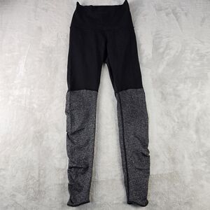 Lululemon Women’s Size 4 Black / Gray Nylon High Rise Footie Leggings